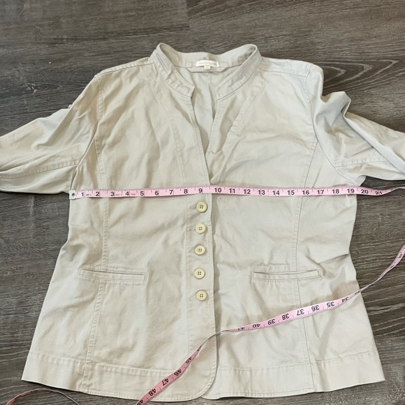 Eileen Fisher Cotton Blend Button Up Jacket size Medium - Picture 6 of 9
